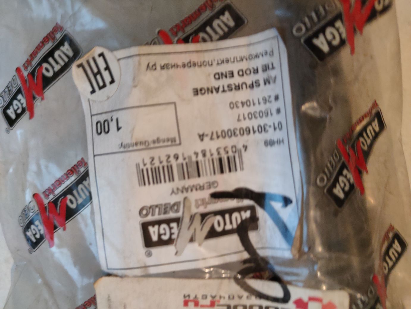 Тяга рулевая Dello Automega на OPEL CORSA C