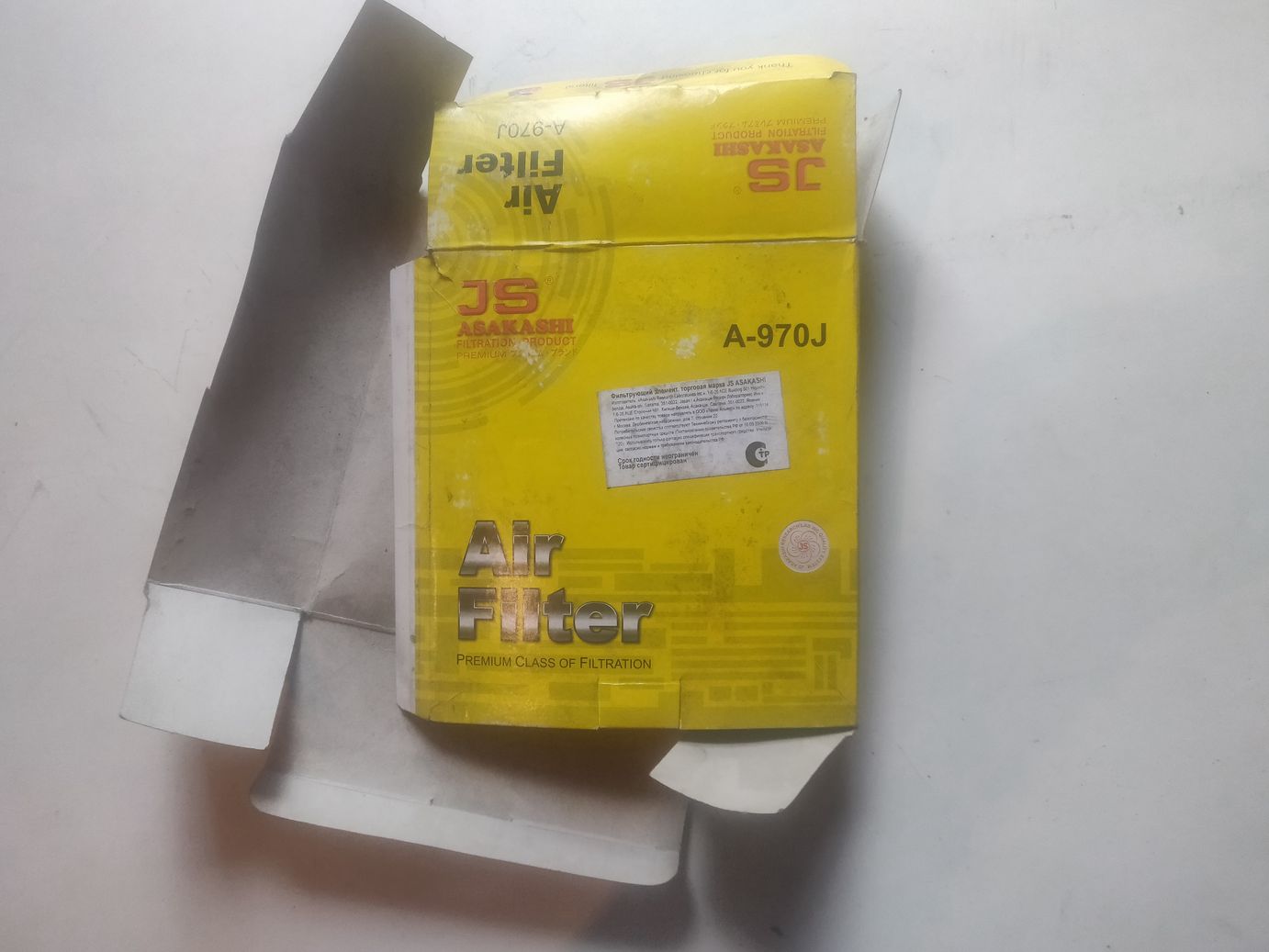 Фильтр воздушный JS Asakashi A-970j