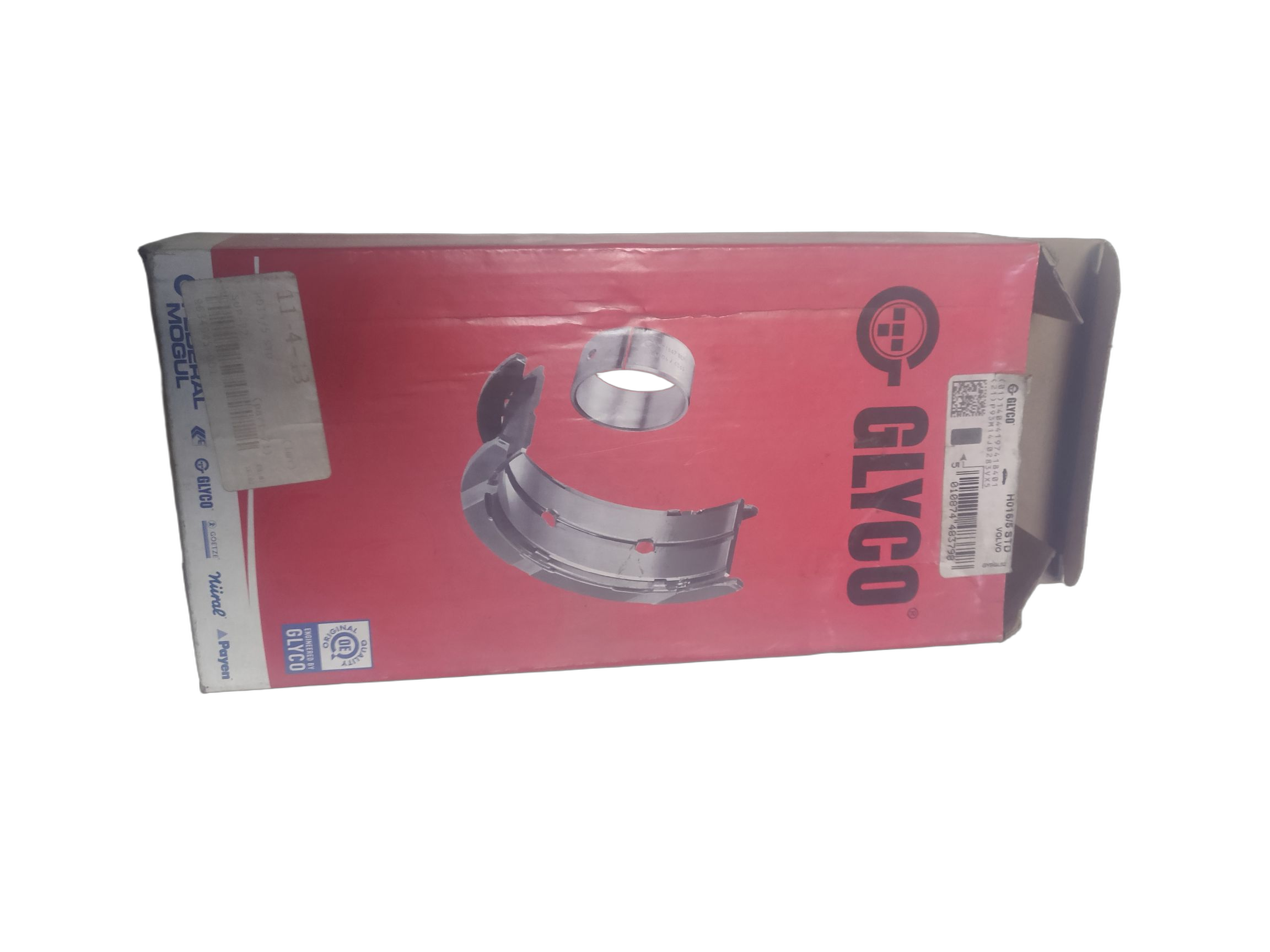 Вкладыши коренные, комплект Glyco на VOLVO 240, 340-360, 740, 760, 940, 960, GINETTA G34