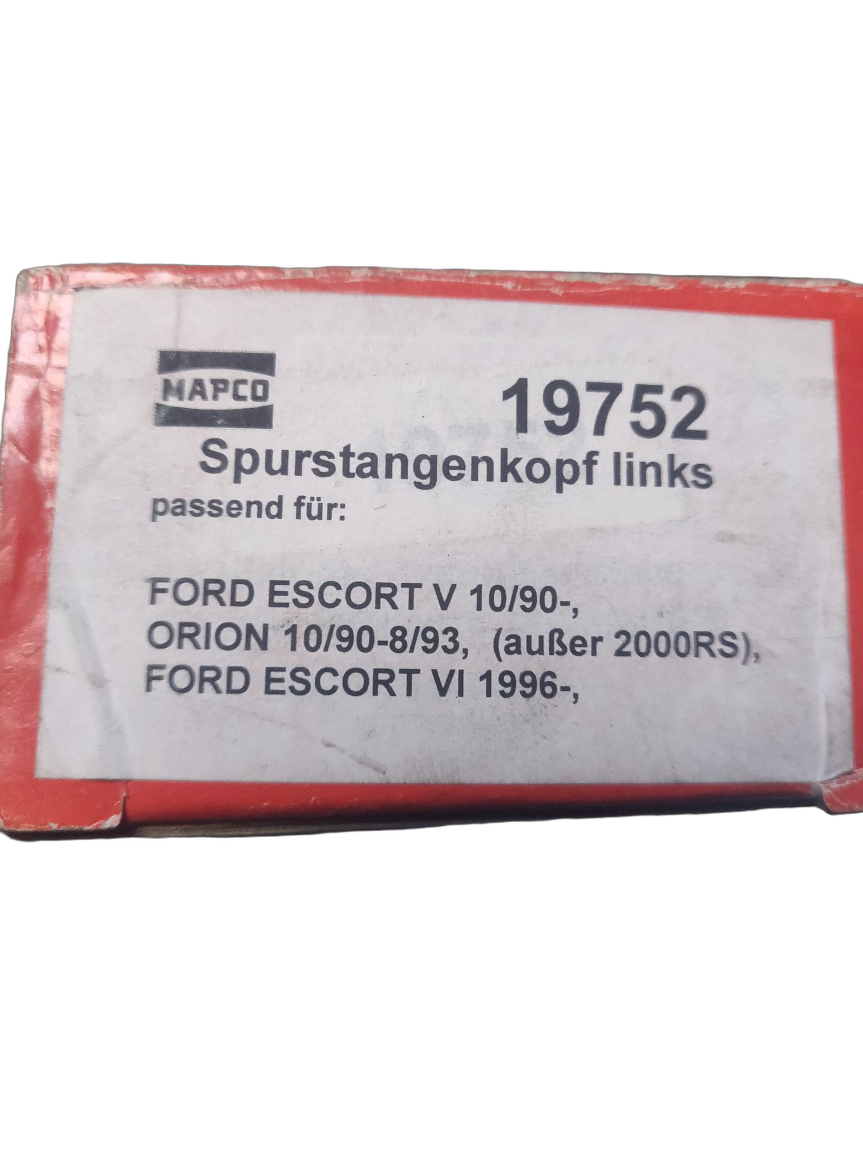 Наконечник рулевой тяги, левый Mapco на FORD Escort