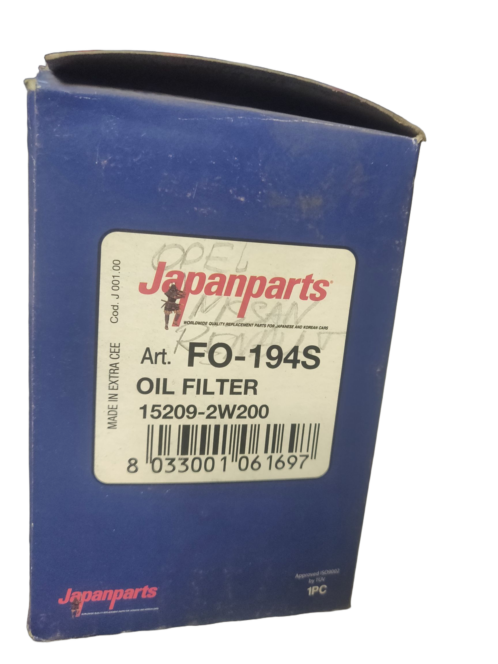 Фильтр масляный двигателя Japan Parts на NISSAN, OPEL, RENAULT, TOYOTA